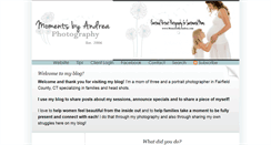 Desktop Screenshot of blog.momentsbyandrea.com